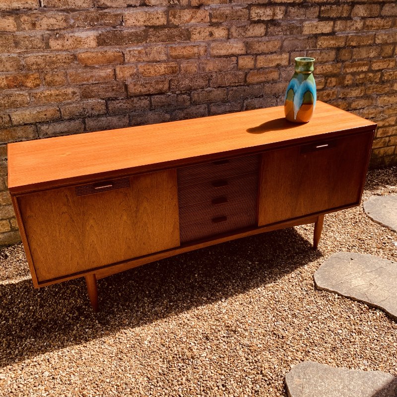 Rare Design Compact Sideboard By White and Newton of Portsmouth 1960s