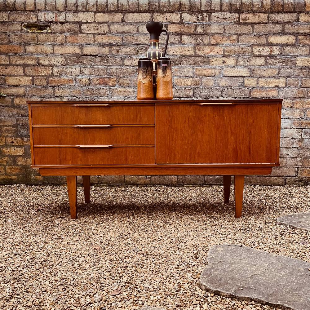 Compact Teak Sideboard by Austinsuite 1960s